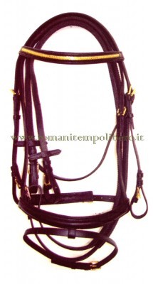 Briglia ottone redini tela -Selleria Romani tempo libero - Selleriainternet.it