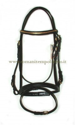 Briglia Inglese Gold 1 -Selleria Romani tempo libero - Selleriainternet.it