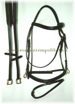 Briglia Inglese moschettoncini -Selleria Romani tempo libero - Selleriainternet.it