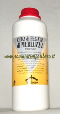Olio di fegato di merluzzo Veredus -Selleria Romani tempo libero - Selleriainternet.it