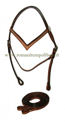 Briglia Western con intarsi -Selleria Romani tempo libero - Selleriainternet.it