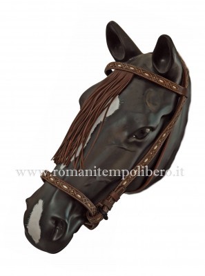 Briglia Spagnola decorata -Selleria Romani tempo libero - Selleriainternet.it