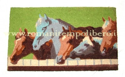 Tappeto in cocco  Horse Family -Selleria Romani tempo libero - Selleriainternet.it