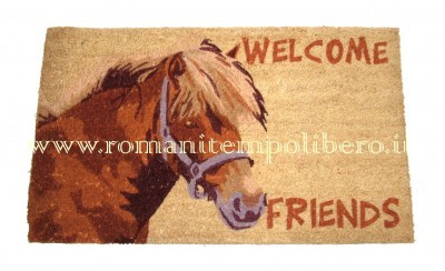 Tappeto in cocco  Welcome Friends -Selleria Romani tempo libero - Selleriainternet.it