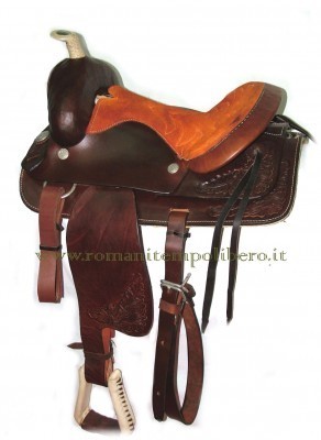 Sella Western Red Horns 3943 -Selleria Romani tempo libero - Selleriainternet.it