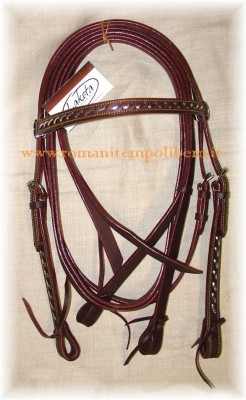 Briglia Western Lakota Silver Wire -Selleria Romani tempo libero - Selleriainternet.it