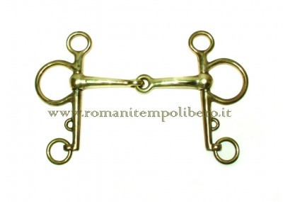 Pelham snodato ottone pieno -Selleria Romani tempo libero - Selleriainternet.it
