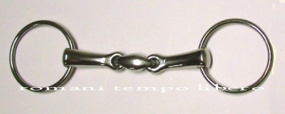 Filetto ad anelli inox pieno con oliva -Selleria Romani tempo libero - Selleriainternet.it