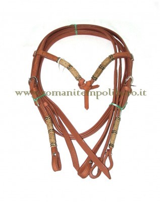 Briglia fiocco e rawhide -Selleria Romani tempo libero - Selleriainternet.it