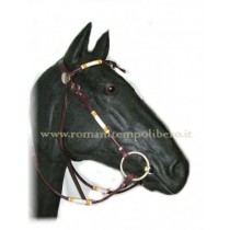 Briglia tubolare fiocco rawhide -Selleria Romani tempo libero - Selleriainternet.it