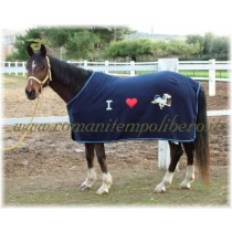 Coperta pile Pony I Love -Selleria Romani tempo libero - Selleriainternet.it