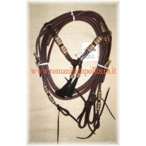 Briglia Western con fiocco in crini -Selleria Romani tempo libero - Selleriainternet.it