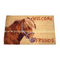 Tappeto in cocco  Welcome Friends -Selleria Romani tempo libero - Selleriainternet.it