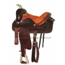 Sella Western Red Horns 3943 -Selleria Romani tempo libero - Selleriainternet.it