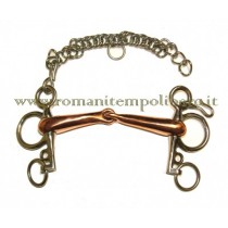 Pelham inox snodato rame aste corte