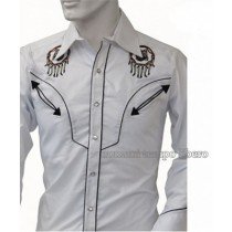 Camicia Western ricami fantasia -Selleria Romani tempo libero - Selleriainternet.it