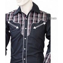 Camicia Western ricami fantasia -Selleria Romani tempo libero - Selleriainternet.it