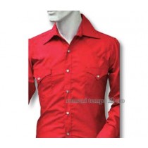 Camicia Western tinta unita -Selleria Romani tempo libero - Selleriainternet.it