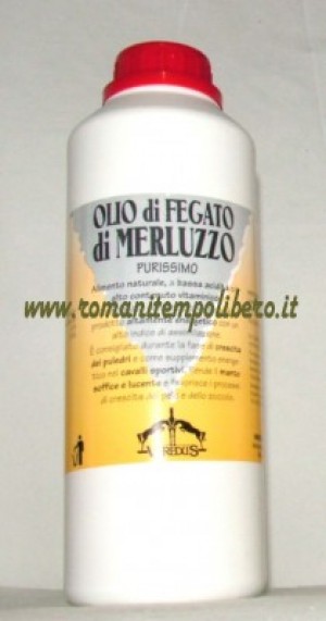 Olio di fegato di merluzzo Veredus -Selleria Romani tempo libero - Selleriainternet.it