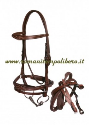 Briglia Henri De Rivel sagomata -Selleria Romani tempo libero - Selleriainternet.it