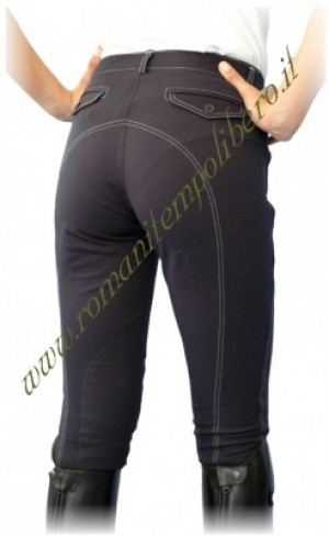 Pantalone donna cuciture a contrasto -Selleria Romani tempo libero - Selleriainternet.it