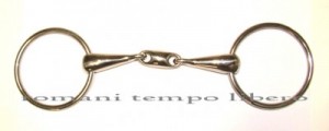 Filetto ad anelli inox pieno con oliva -Selleria Romani tempo libero - Selleriainternet.it