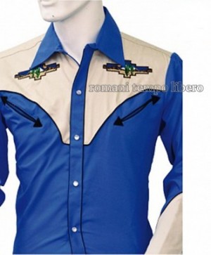 Camicia Western ricami fantasia bambino -Selleria Romani tempo libero - Selleriainternet.it