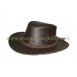 Cappello western cuoio