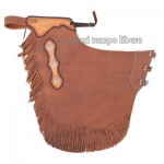 Chaps Western in pelle liscia