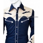 Camicia Western ricami fantasia bambino