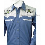 Camicia Western ricami fantasia bambino