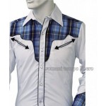 Camicia Western ricami fantasia bambino