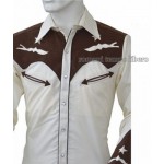 Camicia Western ricami fantasia