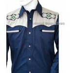 Camicia Western ricami fantasia