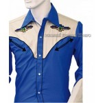 Camicia Western ricami fantasia