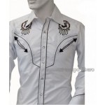 Camicia Western ricami fantasia