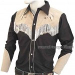 Camicia Western ricami e frange