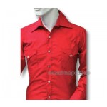 Camicia Western tinta unita