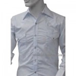 Camicia Western tinta unita